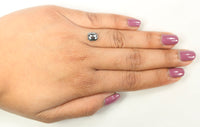 1.70 CT Natural Loose Diamond, Emerald Cut Diamond, Salt And Pepper Diamond, Black Diamond, Grey Diamond, Antique Rose Cut Diamond KDL187