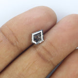0.97 Ct Natural Loose Diamond Pentagon Black Grey Salt And Pepper color I3 Clarity 7.50 MM KDL8964