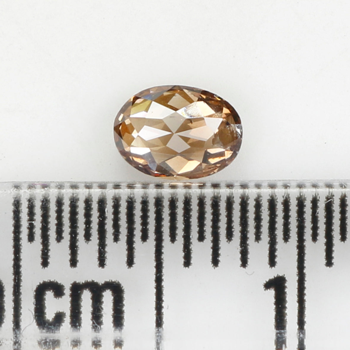 0.25 Ct Natural Loose Diamond, Oval Diamond, Brown Diamond, Antique Diamond, Rustic Diamond, Polished Diamond, Real Diamond L487