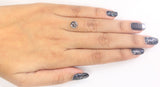 1.57 Ct Natural Loose Diamond Round Rose Cut Black Grey Salt And Pepper Color 7.06 MM KDL9234