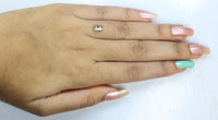 1.11 Ct Natural Loose Diamond Coffin Black Grey Salt And Pepper Color I3 Clarity 6.80 MM KDK2178