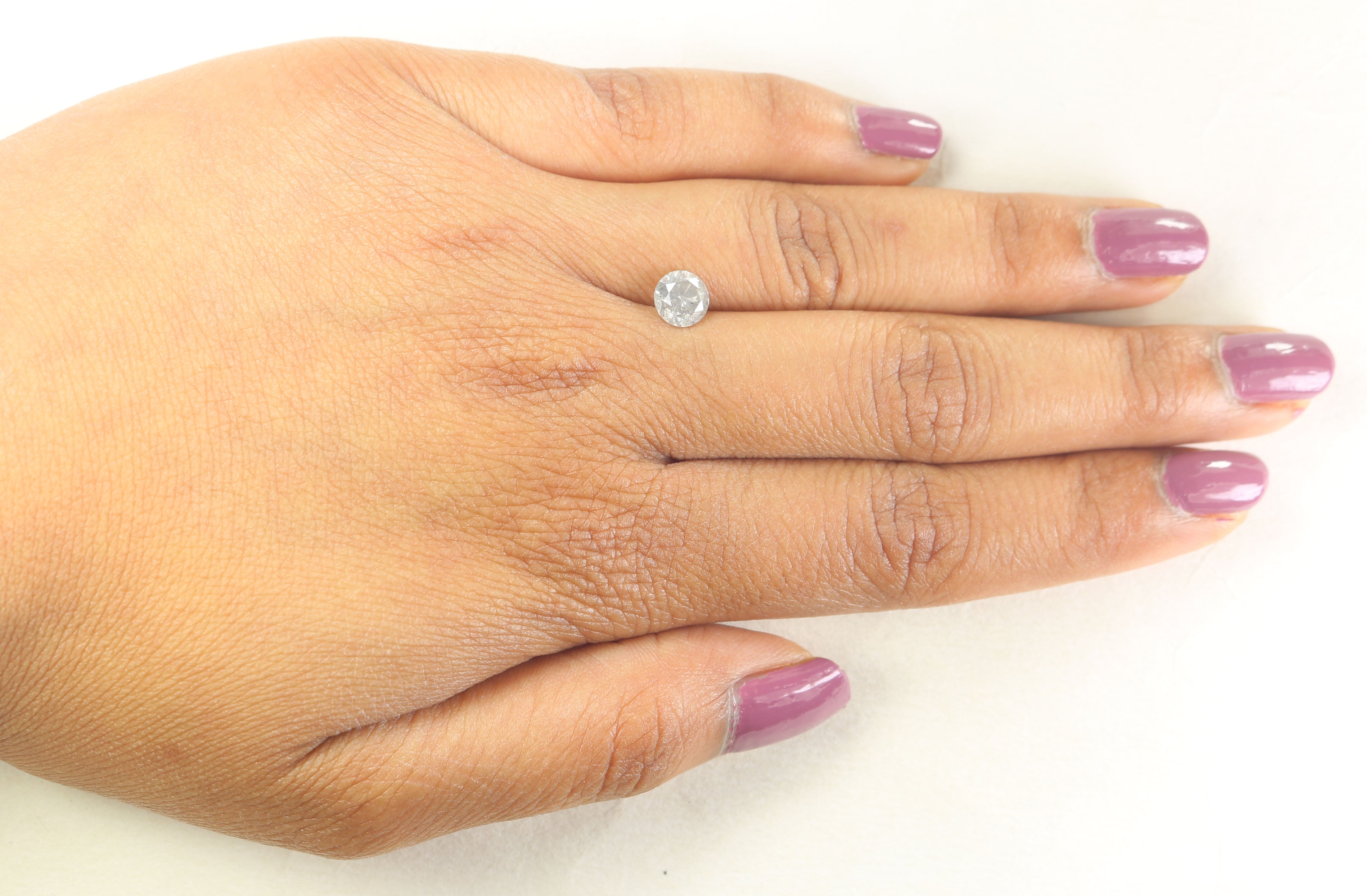 0.96 CT Natural Loose Round Shape Diamond Grey Color Round Cut Diamond 6.05 MM Natural Loose Diamond Round Brilliant Cut Diamond LQ262
