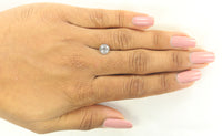 1.40 Ct Natural Loose Diamond, Grey Diamond, Round Diamond, Round Brilliant Cut Diamond, Sparkling Diamond, Rustic Diamond L240