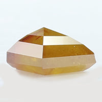 1.74 CT Natural Loose Diamond Kite Yellow Brown Color I3 Clarity 9.00 MM KDK2184