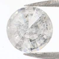 Natural Loose Round White Milky Color Diamond 0.55 CT 5.40 MM Round Shape Brilliant Cut Diamond L7401