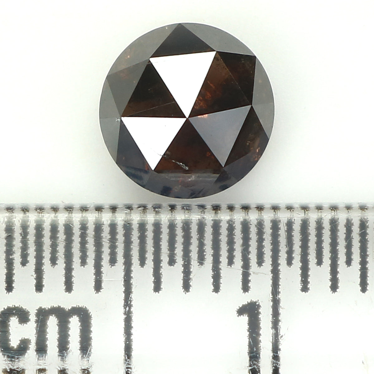 1.00 CT Natural Loose Round Rose Cut Diamond Brown Color Round Shape Diamond 5.95 MM Natural Brown Color Round Rose Cut Shape Diamond KQ2394
