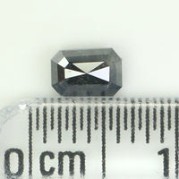 0.49 Ct Natural Loose Diamond, Emerald Cut Diamonds, Black Color Diamond, Rose Cut Diamond, Rustic Diamond, Radiant Diamond KDL5359