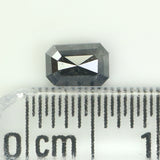 0.49 Ct Natural Loose Diamond, Emerald Cut Diamonds, Black Color Diamond, Rose Cut Diamond, Rustic Diamond, Radiant Diamond KDL5359
