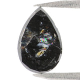 Natural Loose Pear Diamond, Pear Black Color Diamond, Natural Loose Diamond, Pear Rose Cut Diamond, Rose Cut Pear 0.53 CT Pear Shape KR2643