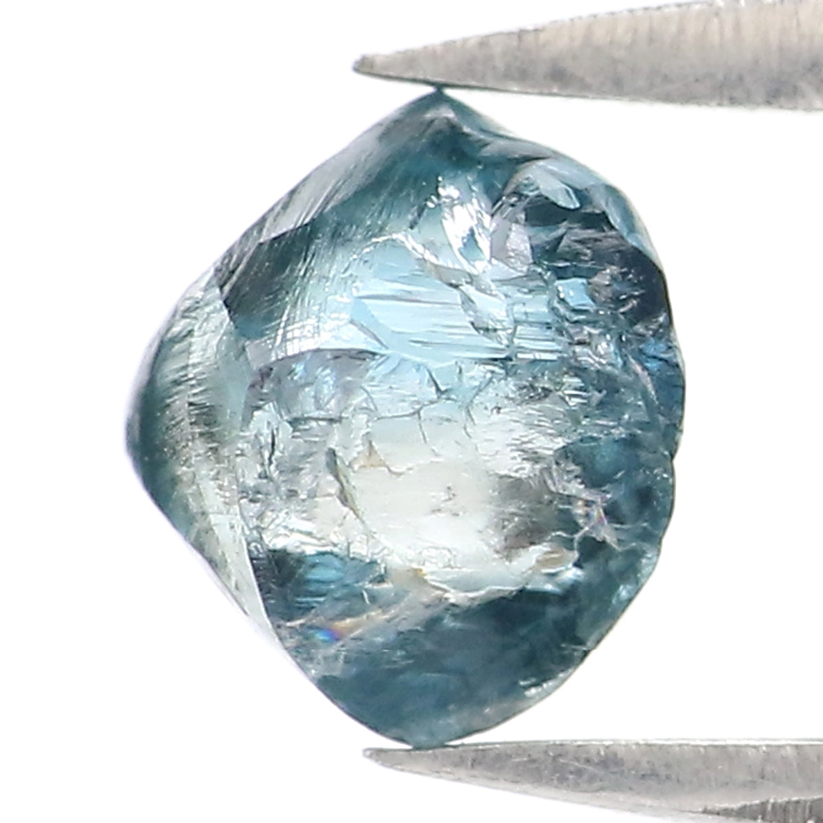 0.94 CT Natural Loose Rough Shape Diamond Blue Color Rough Cut Diamond 5.75 MM Natural Loose Blue Diamond Rough Irregular Cut Diamond QL2360