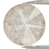 Natural Loose Round Brilliant Cut Diamond Grey Color 1.38 CT 6.50 MM Round Shape Brilliant Cut Diamond L8212