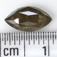 Natural Loose Marquise Light Brown Color Diamond 1.35 CT 9.95 MM Marquise Shape Rose Cut Diamond KDL1650