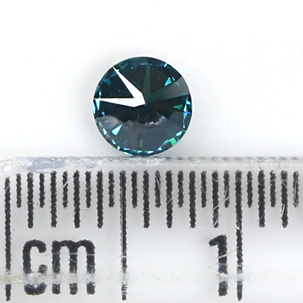 Natural Loose Round Blue Color Diamond 0.30 CT 4.35 MM Round Brilliant Cut Diamond L1881