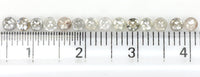 Natural Loose Rose Cut Salt And Pepper Diamond Grey Color 1.38 CT 2.60 MM Rose Cut Shape Diamond L1568