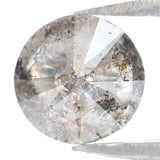 Natural Loose Round Salt And Pepper Diamond Black Grey Color 0.84 CT 5.90 MM Round Brilliant Cut Diamond L9963