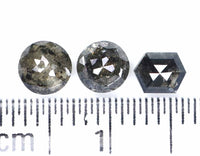 Natural Loose Mix Shape Salt And Pepper Black Grey Color Diamond 1.03 CT 4.35 MM Mix Shape Rose Cut Diamond KDK2328