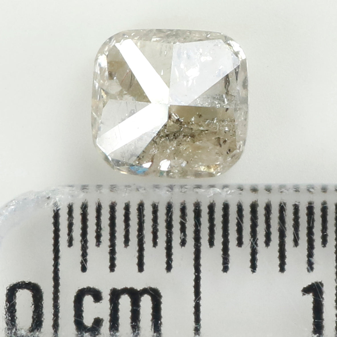 1.01 Ct Natural Loose Diamond, Cushion Diamond, Green Diamond, Polished Diamond, Real Diamond, Rustic Diamond, Antique Diamond L5953