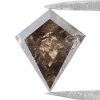 Natural Loose Kite Diamond Brown Color 0.48 CT 6.24 MM Kite Shape Rose Cut Diamond KDL2476