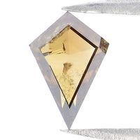 Natural Loose Kite Diamond Brown Color 0.38 CT 7.18 MM Kite Shape Rose Cut Diamond L9541
