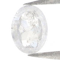 Natural Loose Oval Diamond Grey Color 0.67 CT 6.64 MM Oval Rose Cut Shape Diamond KDL2589