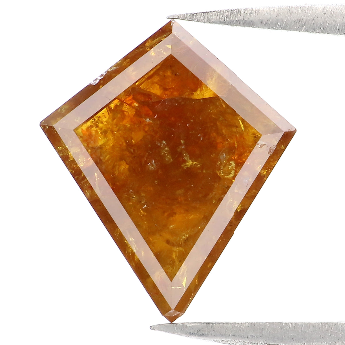 3.23 CT Natural Loose Kite Shape Diamond Brown Color Kite Shape Diamond 12.90 MM Natural Loose Diamond Brown Kite Rose Cut Diamond LQ2116