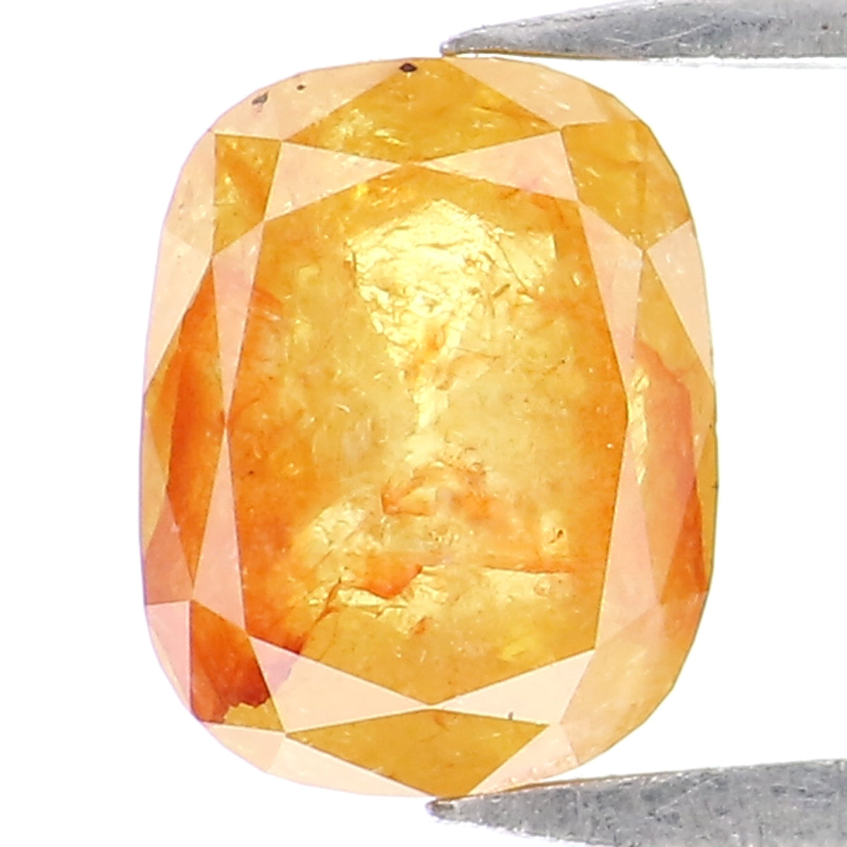 0.93 CT Natural Loose Cushion Shape Diamond Yellow Color Cushion Cut Diamond 6.00 MM Natural Yellow Color Cushion Rose Cut Diamond LQ2154
