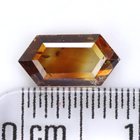 Natural Loose Hexagon Brown Color Diamond 0.93 CT 8.80 MM Hexagon Shape Rose Cut Diamond KDL1657