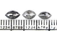 Natural Loose Marquise Diamond, Salt And Pepper Marquise Diamond, Natural Loose Diamond, Rose Cut Diamond, 0.84 CT Marquise Shape L2729