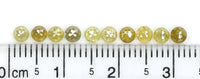 Natural Loose Rose Cut Green Yellow Color Diamond 1.47 CT 2.90 MM Rose Cut Shape Diamond L9243
