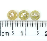 Natural Loose Rose Cut Yellow Color Diamond 1.16 CT 4.00 MM Round Rose Cut Shape Diamond KR121
