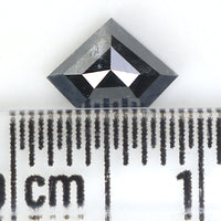 Natural Loose Shield Salt And Pepper Diamond Black Color 0.63 CT 4.80 MM Shield Shape Rose Cut Diamond L1020