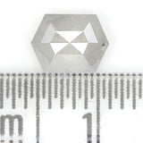 Natural Loose Hexagon Grey Color Diamond 0.76 CT 6.50 MM Hexagon Shape Rose Cut Diamond KDL1121