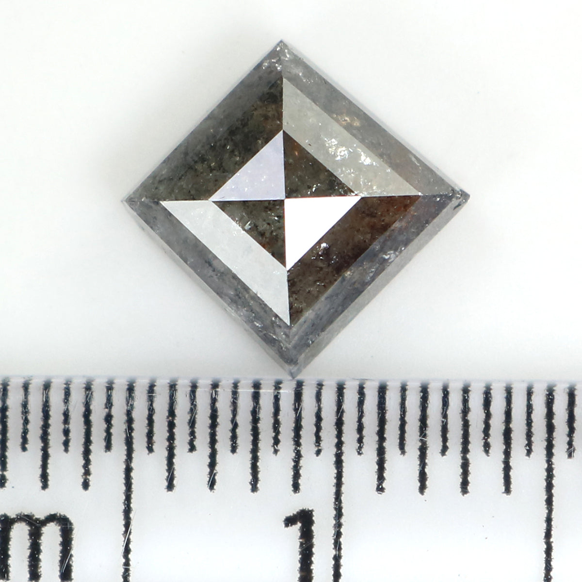 1.41 CT Natural Loose Kite Shape Diamond Salt And Pepper Kite Shape Diamond 8.30 MM Natural Black Grey Color Kite Rose Cut Diamond QL1330