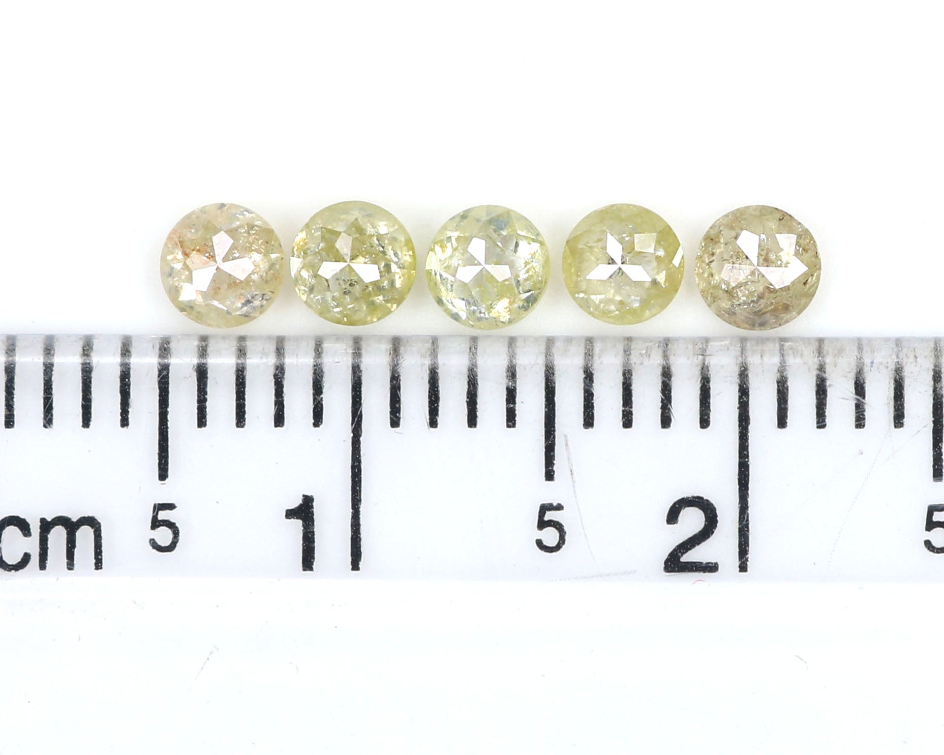 Natural Loose Rose Cut Yellow Color Diamond 0.85 CT 3.10 MM Round Rose Cut Shape Diamond L9272