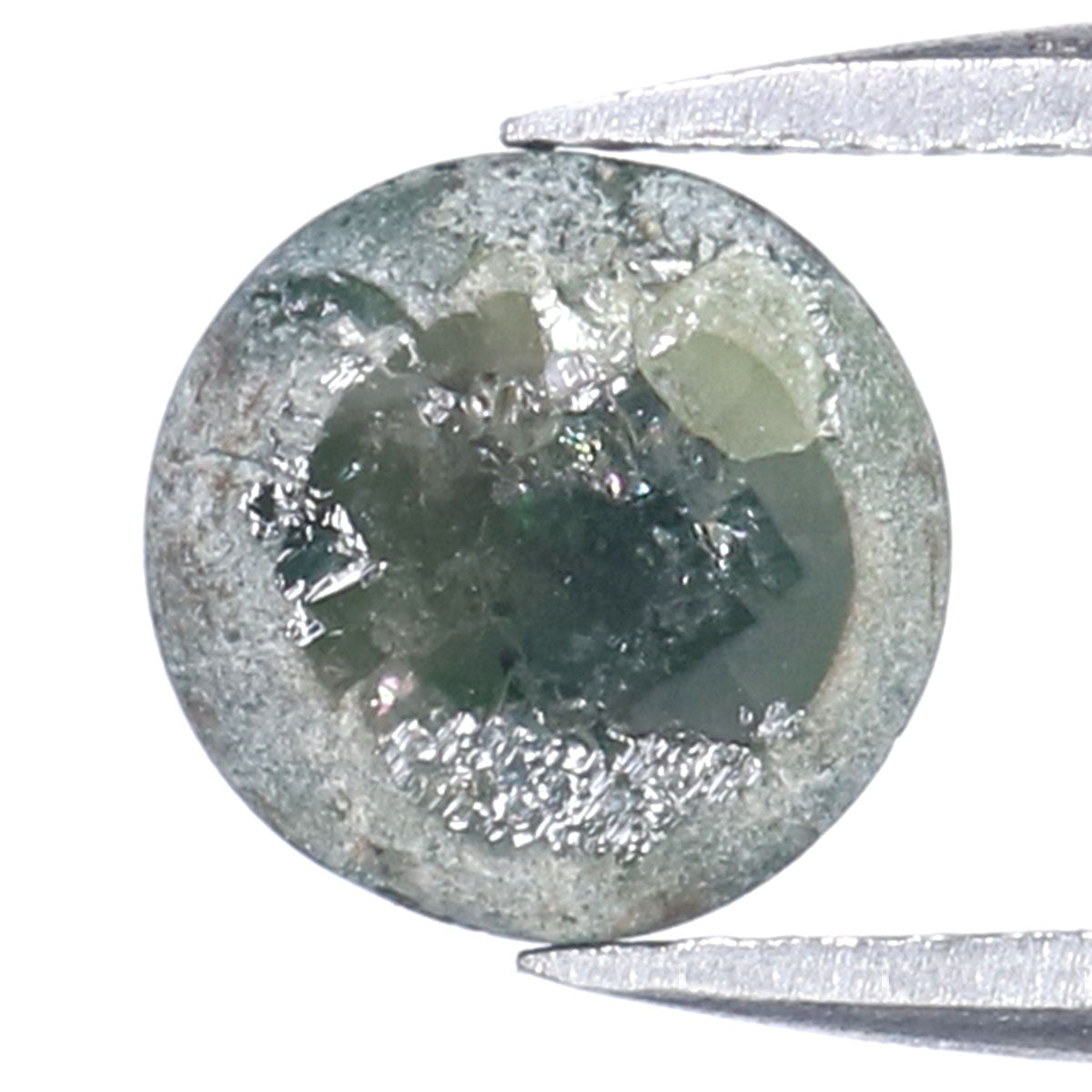 1.41 CT Natural Loose Round Rose Cut Diamond Green Color Round Shape Diamond 6.90 MM Natural Loose Green Color Round Rose Cut Diamond KQ890