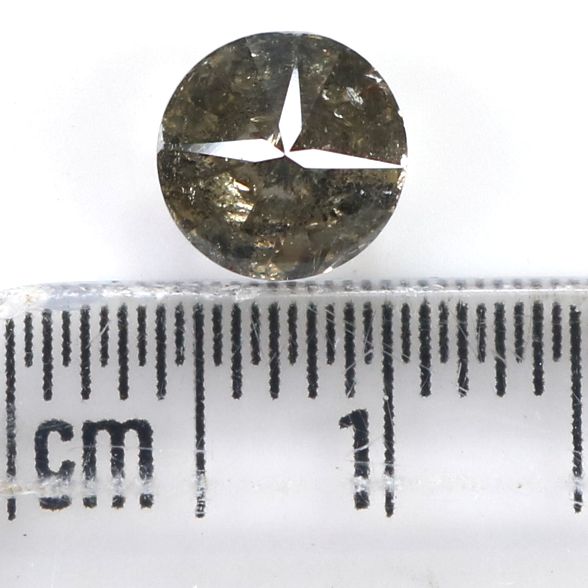 1.48 CT Natural Loose Round Shape Diamond Salt And Pepper Round Cut Diamond 6.70 MM Natural Loose Diamond Round Brilliant Cut Diamond LQ8699