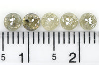 Natural Loose Rose Cut Diamond Grey Color 1.15 CT 3.50 MM Round Rose Cut Shape Diamond KR1293
