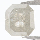 Natural Loose Radiant Grey Color Diamond 0.81 CT 5.50 MM Radiant Shape Rose Cut Diamond L5964