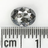 0.91 Ct Natural Loose Diamond, Oval Diamond, Black Diamond, Grey Diamond, Salt and Pepper Diamond, Antique Diamond, Real Diamond, KDL665
