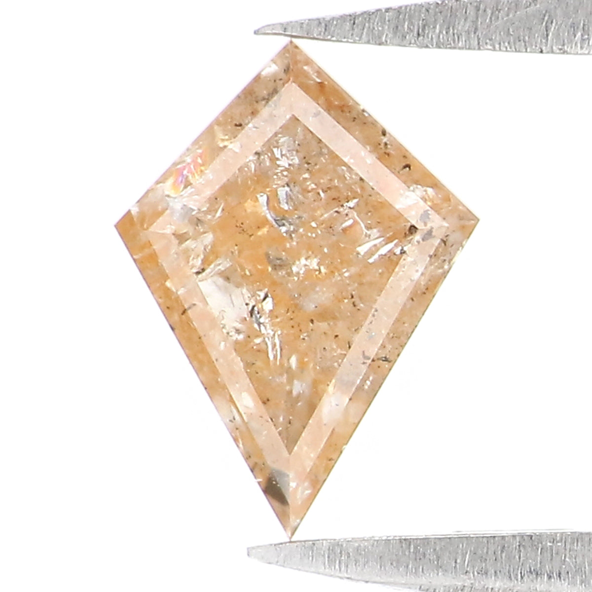 0.58 CT Natural Loose Kite Shape Diamond Brown Color Kite Shape Diamond 7.45 MM Natural Diamond Light Brown Kite Rose Cut Diamond QK2590