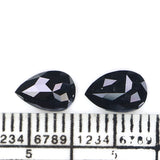 Natural Loose Pear Diamond, Natural Loose Diamond, Pear Black Color Diamond, Rose Cut Diamond, Rose Cut Pear 1.02 CT Pear Shape L2723