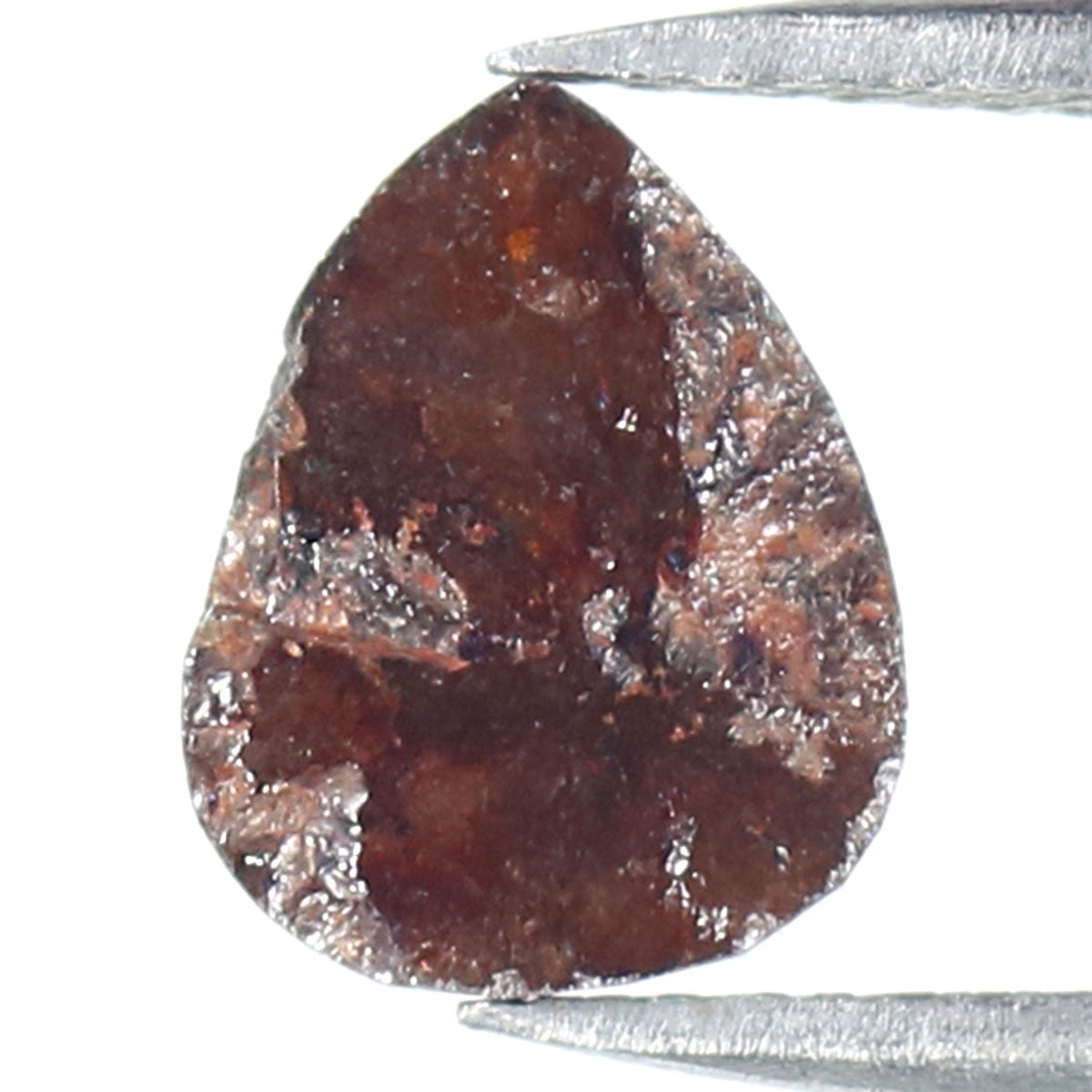 Natural Loose Pear Brown Color Diamond 2.03 CT 9.20 MM Pear Shape Rose Cut Diamond L6020