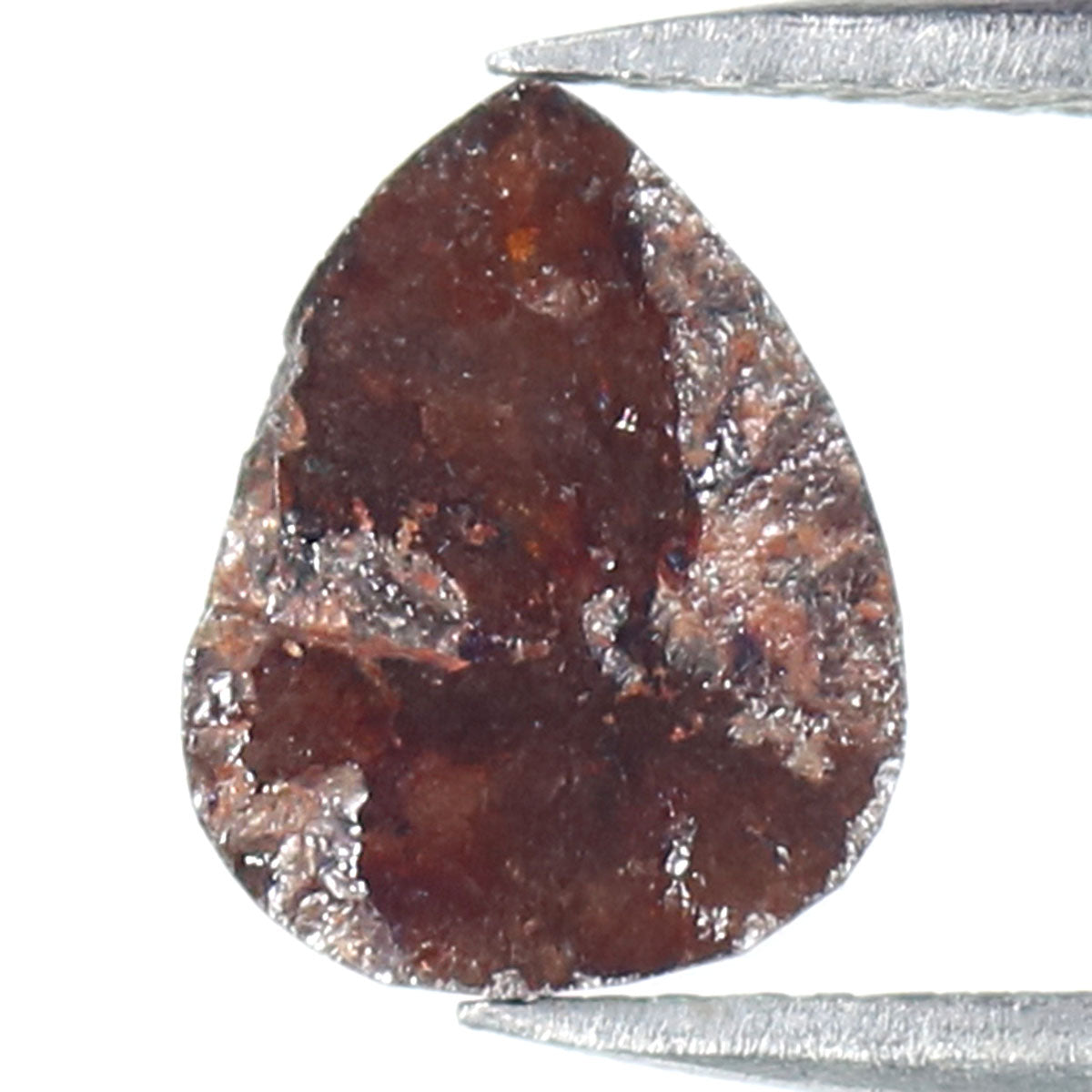 2.03 CT Natural Loose Pear Shape Diamond Brown Color Pear Cut Diamond 9.20 MM Natural Loose Brown Color Diamond Pear Rose Cut Diamond LQ6020