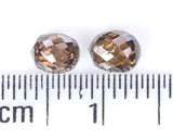 Natural Loose briolette Brown Color Diamond 1.14 CT 4.55 MM Drop Shape Rose Cut Diamond KDL144