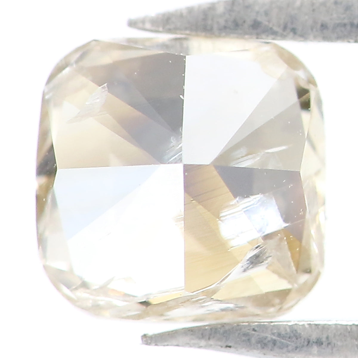 0.39 CT Natural Loose Cushion Shape Diamond Grey Color Cushion Cut Diamond 4.30 MM Natural Yellow Color Cushion Brilliant Cut Diamond LQ7452