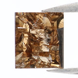 Natural Loose Square Diamond Brown Color 0.85 CT 6.30 MM Square Shape Rose Cut Diamond L7436
