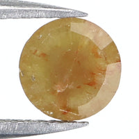 Natural Loose Rose Cut Brown Color Diamond 1.31 CT 6.45 MM Round Rose Cut Shape Diamond L9750