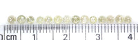 Natural Loose Rose Cut Yellow Grey Diamond Color 1.22 CT 2.30 MM Round Rose Cut Shape Diamond L9220