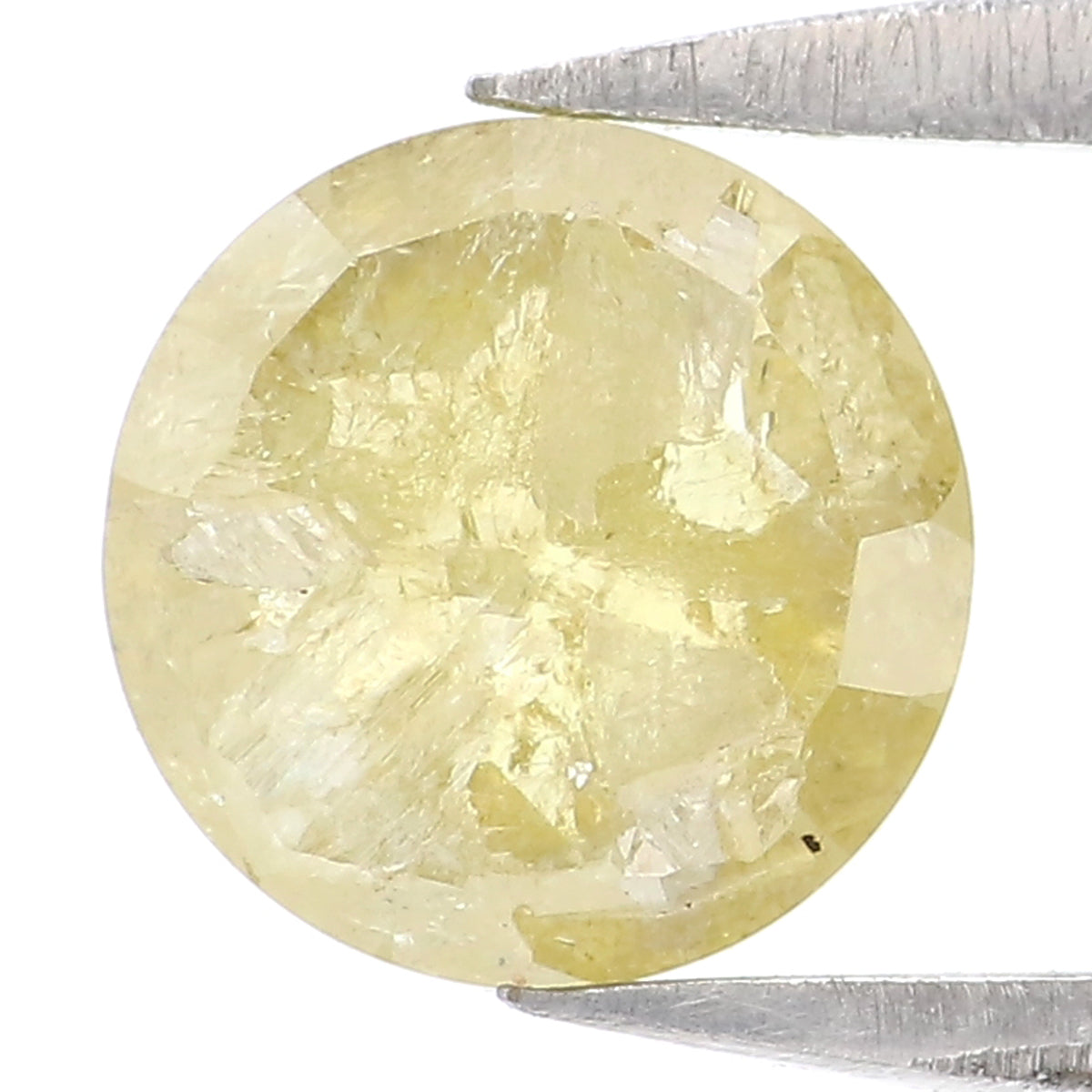 1.07 CT Natural Loose Round Rose Cut Diamond Yellow Color Round Shape Diamond 6.40 MM Natural Loose Diamond Round Rose Cut Diamond QK2496