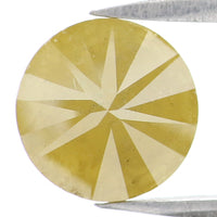 Natural Loose Round Yellow Color Diamond 2.24 CT 7.75 MM Round Shape Brilliant Cut Diamond L9966